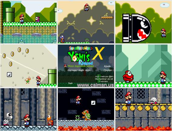 Caiman free games: Super Mario World X: Yoshi's Rescue by